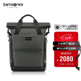 新秀丽（Samsonite）高端时尚双肩包电脑包16英寸男女背包牛皮革休闲大容量TM7*003