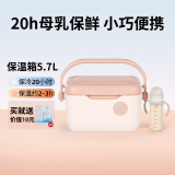 冰大师（ICEMASTER）母乳保温箱小号背奶包储奶冷藏盒车载露营食品保鲜冰块冷藏箱5.7L