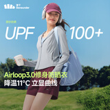 蕉下（beneunder）防晒衣女外套凉感修身短款辣妹防紫外线女AL119乌云灰S