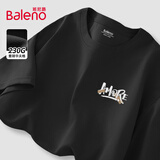班尼路（Baleno）华夫格男士短袖t恤夏季薄款透气百搭港风上衣青少年圆领大码体恤