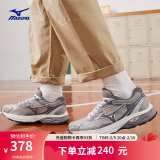 美津浓（MIZUNO）【RACER S】软底轻便运动跑步鞋子男女同款缓震透气休闲慢跑鞋 09/银灰/中灰/白 44.5 (290mm)