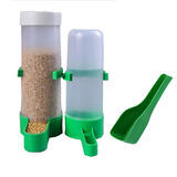 贝尼宠鸟笼  鹦鹉鸟笼子 可折叠 虎皮鸽子笼鸟笼子 八哥画眉鸟别墅大号 三件套-1下料器+1饮水器+1加料勺