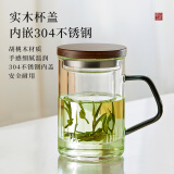 忆壶茶茶杯玻璃泡绿茶杯茶水分离耐热加厚带过滤男士办公茶道杯子