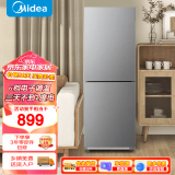 美的（Midea）180升双开门小型两门家用家电租房宿舍办公小户型节能低噪省电小冰箱以旧换新 钛钢灰 钛钢灰