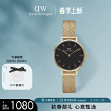 丹尼尔惠灵顿（DanielWellington）DW流金表女士手表金属表带欧美简约时尚腕表生日礼物DW00100349