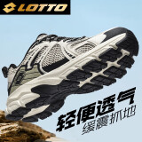 乐途（LOTTO）跑步鞋男鞋户外越野缓震防滑徒步运动登山鞋 1071 米/黑 40