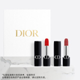 迪奥DIOR【明星色号】烈艳蓝金口红礼盒999+720唇膏生日礼物送女友