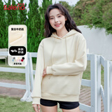 班尼路（Baleno）牛奶丝连帽潮流卫衣女2025春秋女装时尚百搭宽松休闲连帽上衣外套