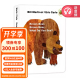 英文原版 Brown Bear Brown Bear What Do you see 棕熊你看到了什么 棕色的熊 Eric Carle 艾瑞卡尔 撕不烂纸板书 认知绘本 绿山墙