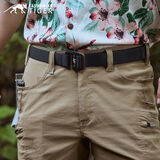 Tasmanian TigerTT塔虎腰带弹力内腰带快拆金属扣户外扩展腰封轻量化耐磨皮带男 黑色 120cm 均码