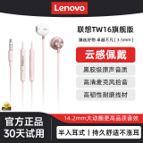 联想（Lenovo）电竞有线耳机Type-C入耳式游戏高清通话降噪3.5mm接口音乐耳麦听声辨位电脑适用于苹果华为手机 草莓粉【3.5mm接口+舒适佩戴】 9D环绕立体音-高清麦克风