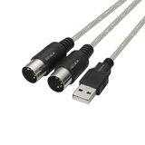 尘土 usb转MIDI连接线适用iPad苹果罗兰电子鼓雅马哈电子钢琴音乐编曲 2米