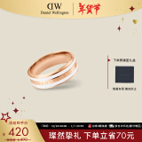 丹尼尔惠灵顿（DanielWellington）dw戒指女首饰绸缎白玫瑰金情侣对戒新年礼物送女友DW00400045