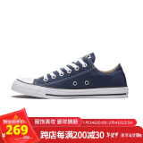 匡威（Converse）All Star 男女鞋经典低帮休闲情侣帆布鞋 102329 海军蓝 38码 