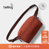 Bellroy澳洲Lite Sling 7L 春季新款轻行胸包户外骑行防轻泼水机能斜挎包 陶红棕7L