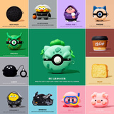 京苑 适用于oppo enco air4pro保护壳 oppoencoair4保护套 蓝牙耳机套 妙蛙种子 硅胶耳机壳 【妙蛙种子】+挂钩 OPPO Enco Air 4 Pro保护套