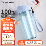 特百惠（Tupperware）茶韵500ML塑料杯 男女学生便携办公用水杯子大容量双饮口 冰水蓝