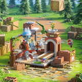 POP MART THE MONSTERS森林秘密基地系列拼搭积木Labubu拉布布 咔嚓维修