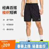 耐克（NIKE）男运动短裤 夏季梭织短裤休闲裤 凉爽轻便 DV9858-010 黑 XL