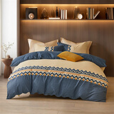 水星家纺 全棉被套 纯棉被罩被套床品单件 单双人宿舍被套 北欧远山【40S全棉/简约】 200×230cm