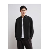 太平鸟男装休闲衬衫春季休闲外穿式宽松上衣衬衣 黑色2 2XL 