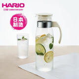 HARIO日本进口冷水壶大容量耐热玻璃杯凉水壶茶果汁杯1400ML