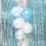 Smile Party2米雨丝帘 满月生日订儿童节甜品台开学教室背景摆台背景装饰 亮浅蓝雨丝帘（1米×2米）