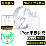 MICROKIA苹果ipad pro 30W适配原装充电器充电线霹雳快充2024/2022/2021air456/mini610/9代平板双Type-c线 30W-lightning接口1米套装
