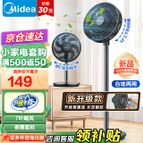 美的（Midea） 电风扇家用7叶落地扇 摇头电风扇循环通风大风量电扇台式桌面小型风扇（台地两用升级款） 25年新品丨升级香薰驱蚊30AD