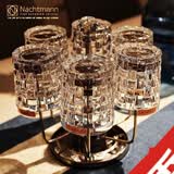 奈赫曼（NACHTMANN）德国进口Nachtmann水晶玻璃威士忌杯啤酒杯果汁饮料杯水杯子套装 矮杯330ML6只价+不锈钢杯架