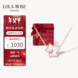 LOLA ROSE罗拉玫瑰常青藤白母贝项链女锁骨链新年礼物送女生生日礼物女