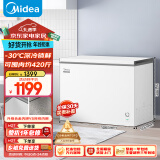 美的（Midea）301升 商用家用卧式大冷冻囤货冰柜 大容量冷藏冷冻转换冷柜 卧式冰箱 BD/BC-301KM(E) 以旧换新