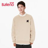 班尼路（Baleno）华夫格卫衣男春季学生潮牌卡通长袖外套圆领情侣大码上衣套头衫