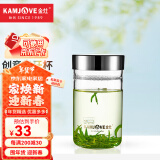 金灶（KAMJOVE）月牙杯水杯玻璃杯泡茶杯耐热玻璃便携车载杯茶具 个人水杯 TP-56/300毫升