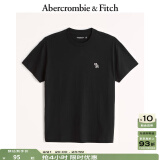 ABERCROMBIE & FITCH男装女装情侣装春秋经典小麋鹿宽松短袖黑色多色T恤KI124-9135 黑色 L  (180/108A)