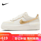 耐克NIKE休闲鞋女AF1空军一号 AIR FORCE 1运动鞋DZ1847-108帆白37.5