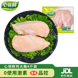 心领鲜[泰森品控]生鲜冷冻鸡胸肉 鸡大胸4斤 健身代餐鸡胸肉