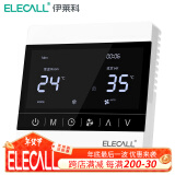 伊莱科（ELECALL）中央空调液晶温控器风机盘管可调温控器控制器控制开关面板 两管制EK8902FW液晶(无遥控功能)