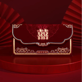 京唐 中式结婚红包绒面千元万元红包婚礼改口红包利是封创意堵门红包