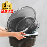 ESIKIN洗脸盆大号含把手2只35cm泡脚洗脚盆洗衣盆加厚塑料盆洗菜盆