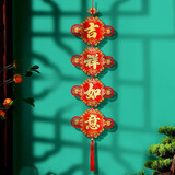 新新精艺中国结元旦新年装饰挂件马年春节挂饰客厅玄关电视墙入户门挂件