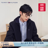 TOMMY HILFIGER【出走都市】冬季男防水微抓绒保暖运动风衣款软壳夹克外套J2787 曜石黑BDS L （推荐：150-165斤）