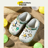 幸福玛丽（Cheerful Mario）男童拖鞋2025新款夏季男孩儿童洞洞鞋防滑中大童外穿沙滩鞋凉拖鞋