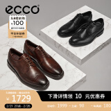 爱步（ECCO）皮鞋男 德比鞋皮鞋雕花布洛克皮鞋商务正装鞋男士男鞋 里斯622164 黑色62216401001 44