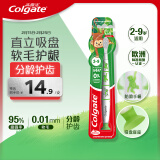 高露洁（Colgate）不倒翁儿童牙刷2-3-6-9岁宝宝软毛牙刷磨圆柔丝刷毛单支 三色随机