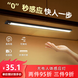大头人（datouren）感应灯带楼道小夜灯卧室人体感应灯床头灯过道玄关灯橱柜充电灯