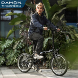 大行（DAHON）经典D6折叠自行车20英寸6速成人休闲单车 KBC061 丽面黑