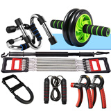 华亚（HUAYA）臂力器/健腹轮/拉力器男士七件套装 家用健身器材 七件套/臂力器30公斤