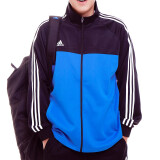 阿迪达斯（Adidas）外套男户外休闲时尚舒适防风夹克跑步透气运动服 TR60J-BBU黑蓝拼接夹克 S