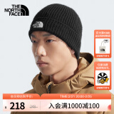 北面（The North Face） 针织帽中性款Logo Box舒适保暖24秋冬上新|3FJX JK3/宇宙黑 OS/均码